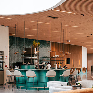 Sustainable wood ceiling innovation