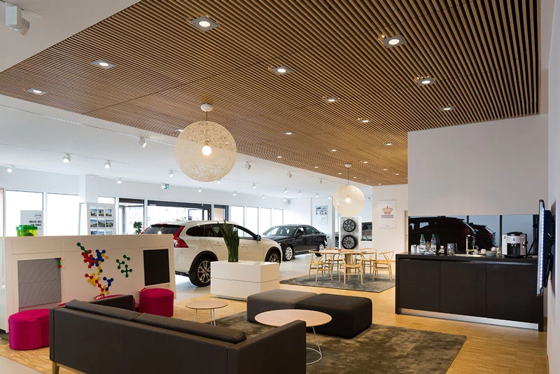 Refurbishment Volvo Showrooms With Derako Ceilings